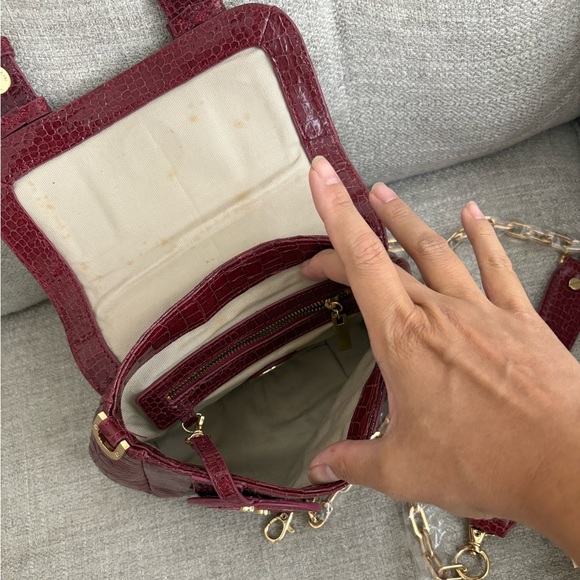 Vintage Tory Burch Small Crossbody Purse in Dark Red - Picture 3 of 5